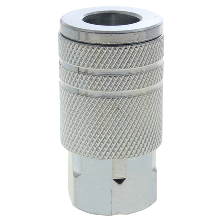 ADVANCED TECHNOLOGY PRODUCTS Coupler, Steel, Manual, Industrial, 3/8" Body Size, 3/8" Female NPT 38SI-N3F